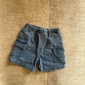 SHEIN Kids Denim Cargo Shorts